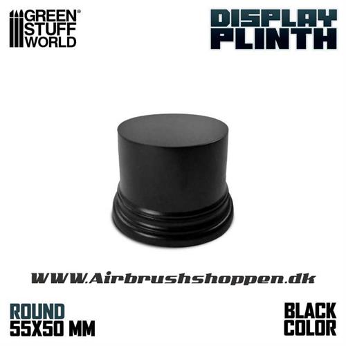 Round Block Plinth 5.5 cm - Black GSW